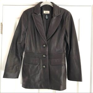 Neiman Marcus Espresso Brown Leather Jacket